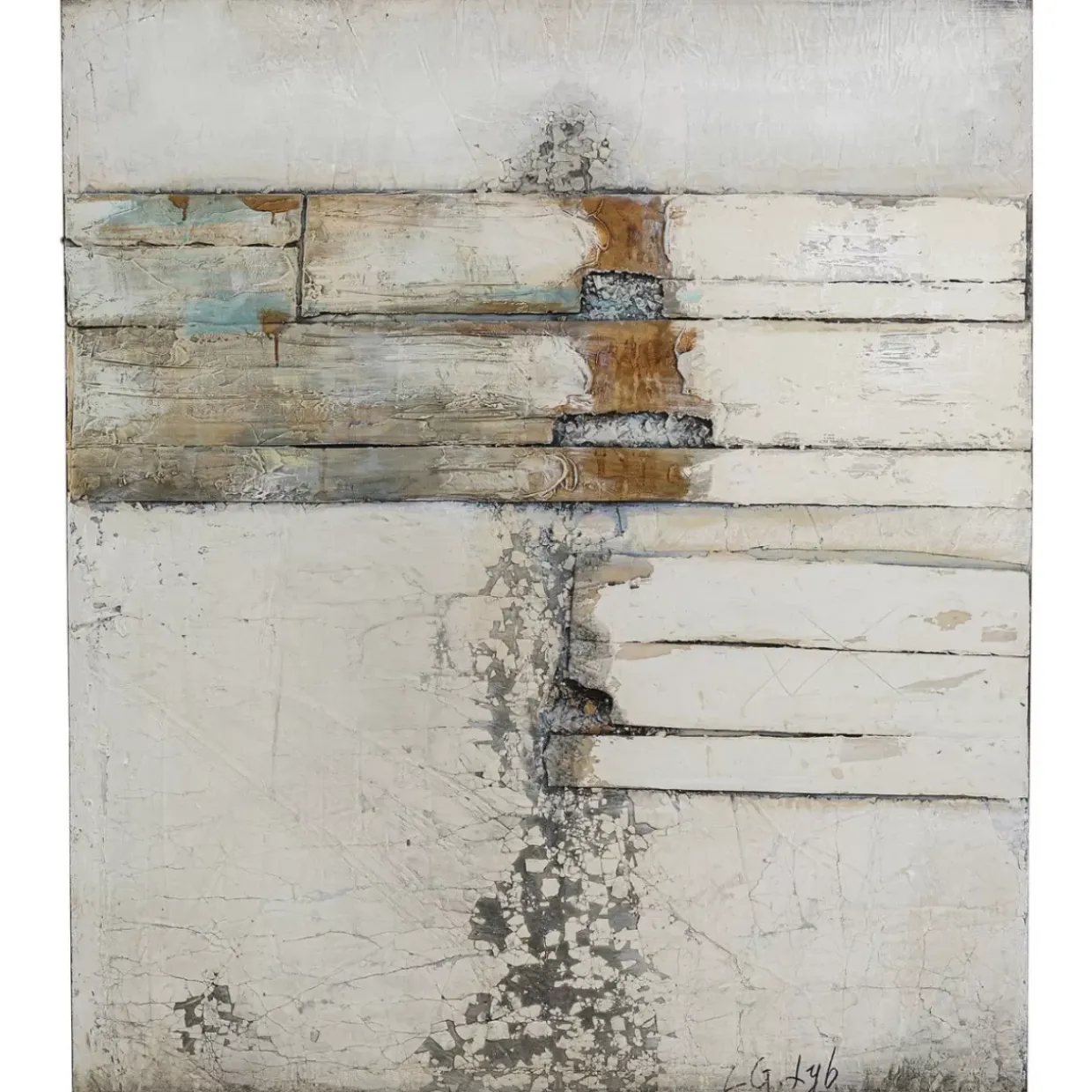 Acrylbild Abstract Grey Line Two 150X120