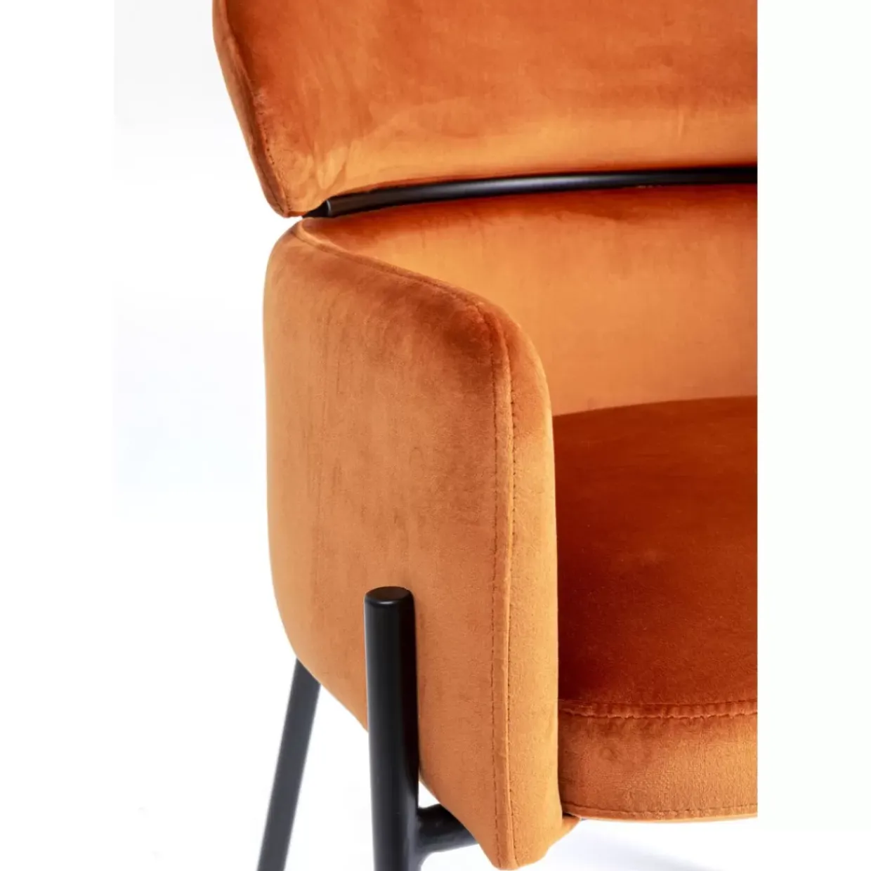 Armlehnstuhl Alexia Velvet Orange