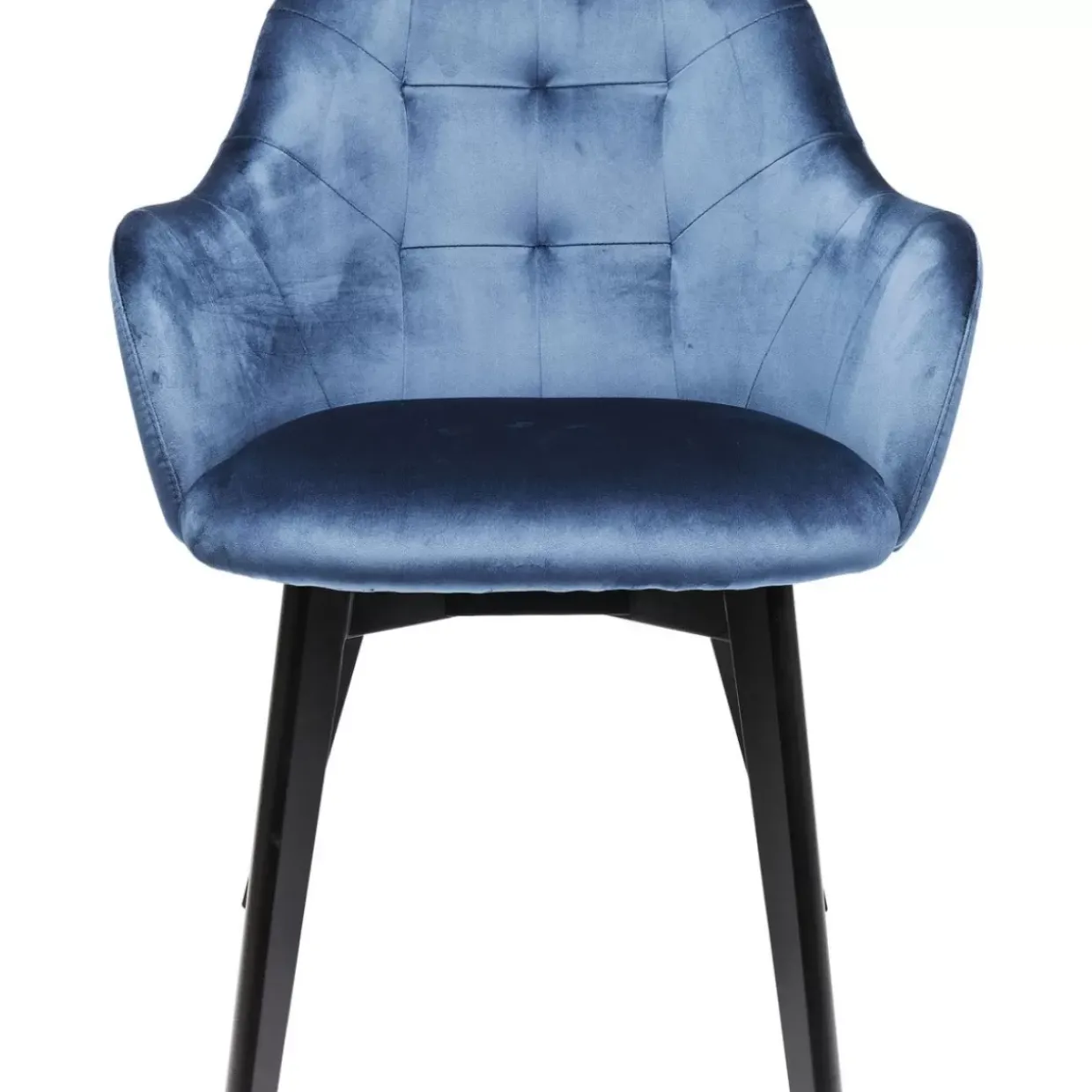 Armlehnstuhl Black Lady Velvet Blau
