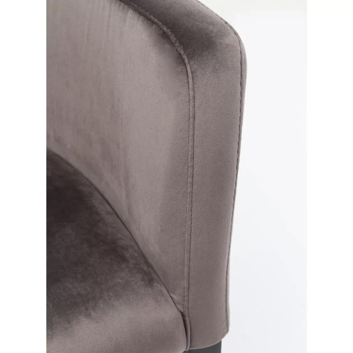 Armlehnstuhl Black Mode Velvet Grau