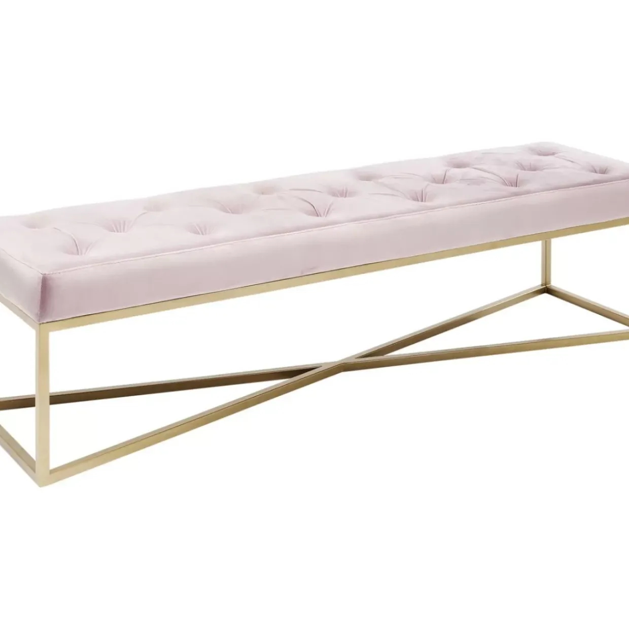 Bank Crossover Rose Messing 150X40Cm