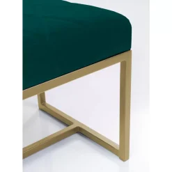 Bank Smart Dunkelgrun Messing 150X40Cm