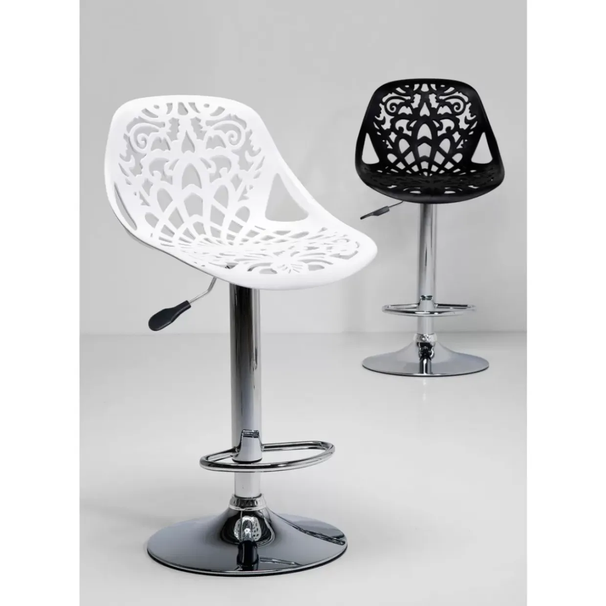 Barhocker Ornament Black