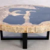 Beistelltisch Alpha Versteinertes Holz