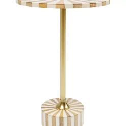 Beistelltisch Domero Cirque Gold Weis O40Cm