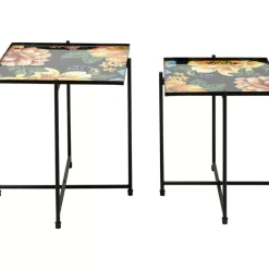 Beistelltisch Flowers Garden Square (2/Set)