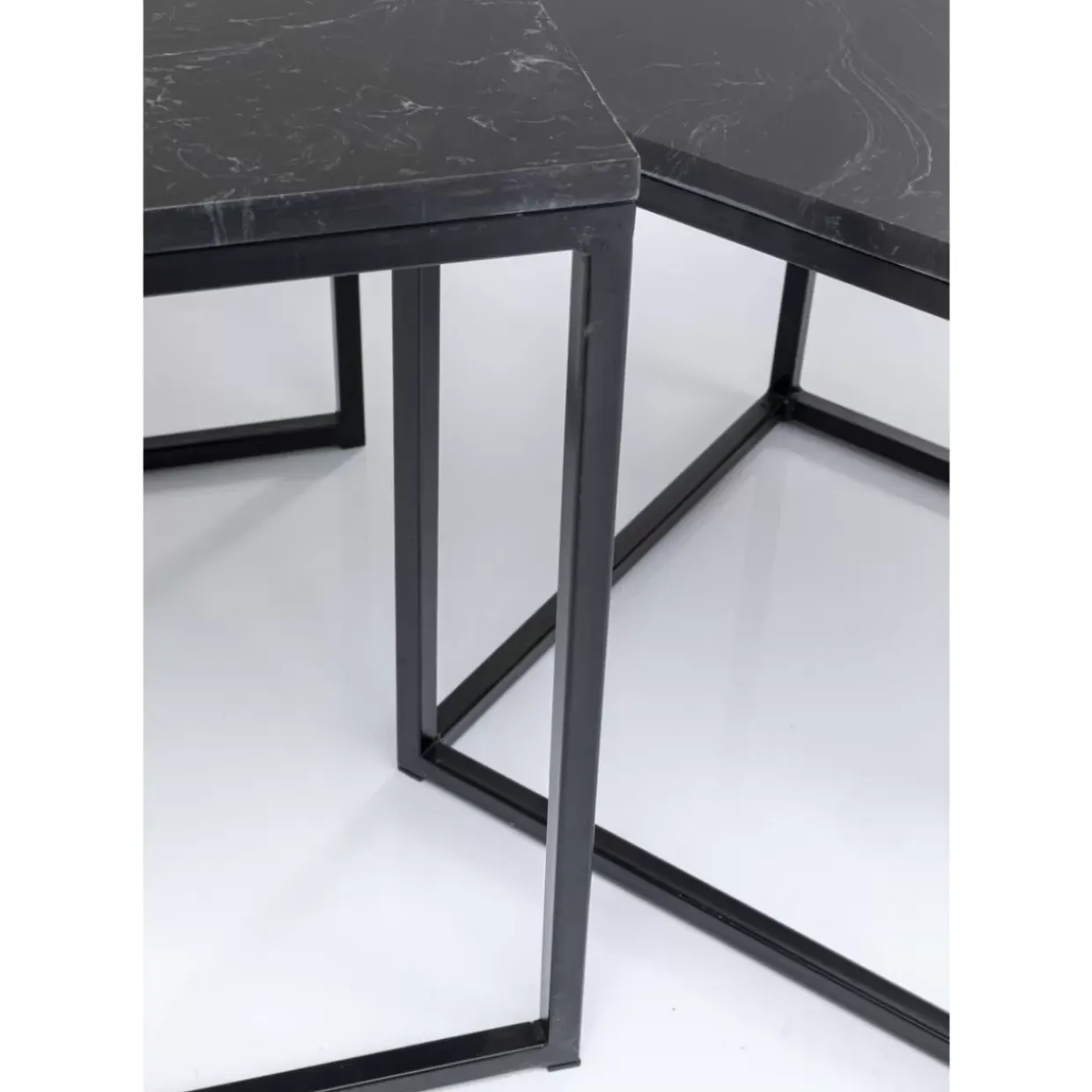 Beistelltisch Key West Schwarz (3/Set)