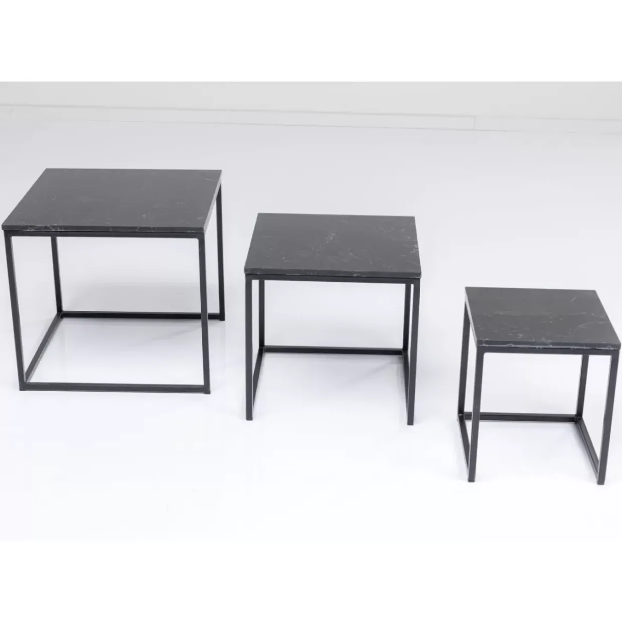 Beistelltisch Key West Schwarz (3/Set)