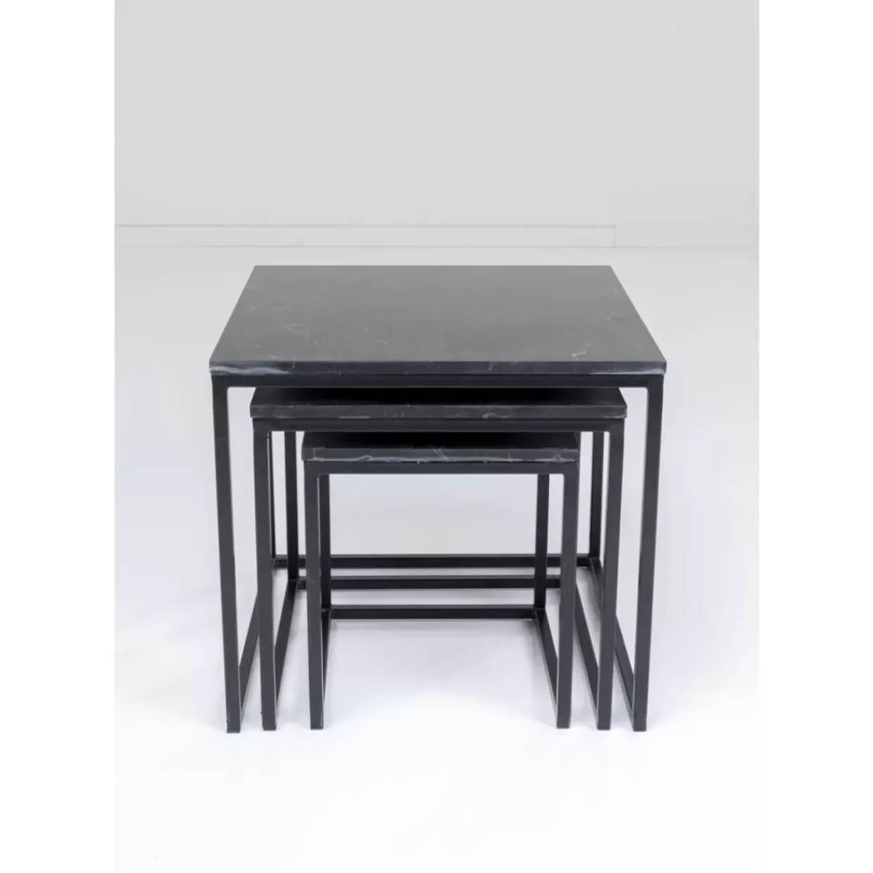Beistelltisch Key West Schwarz (3/Set)