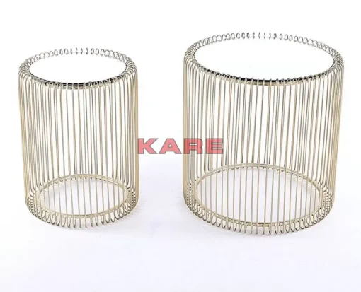 Beistelltisch Wire Messing (2/Set) O44Cm