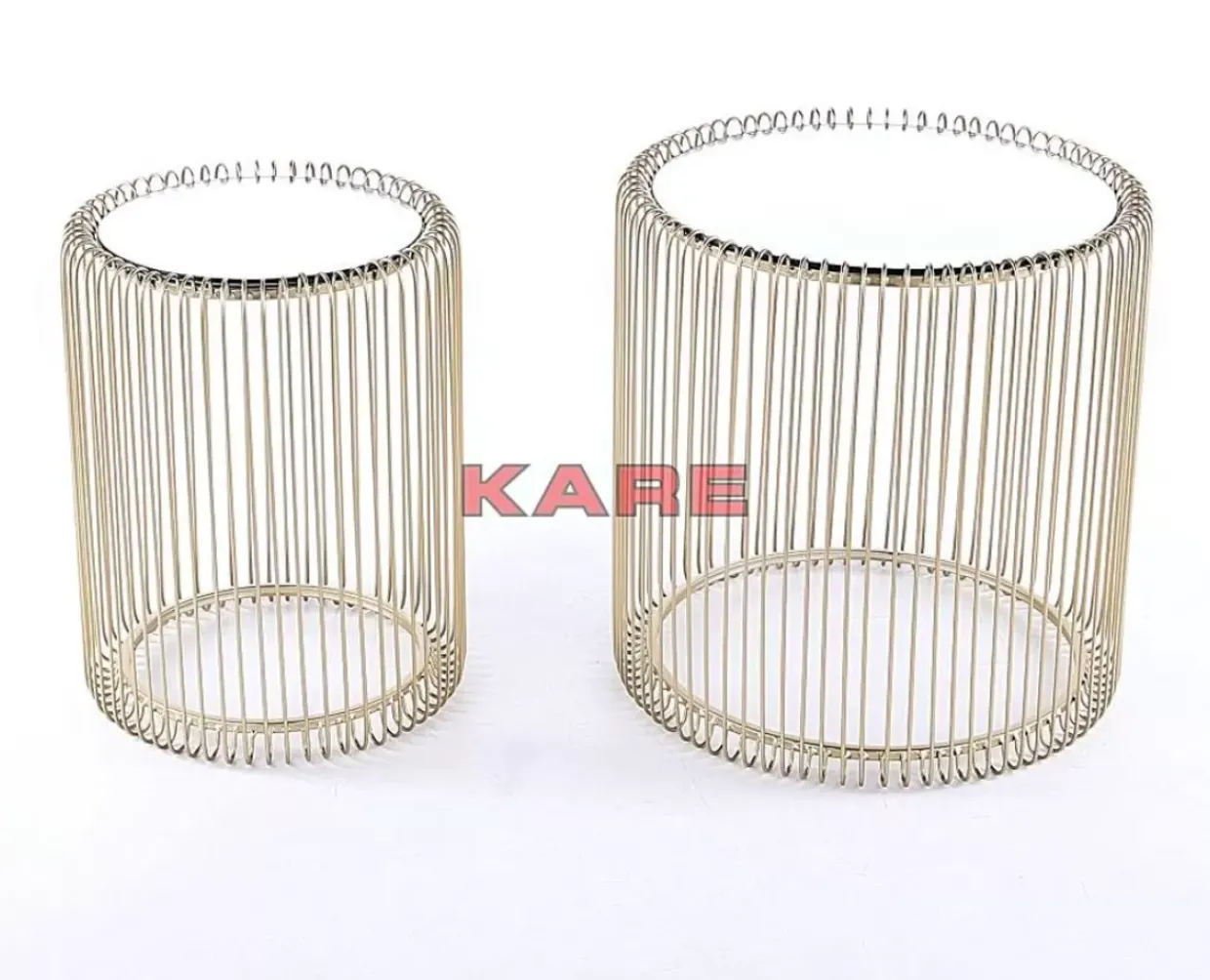 Beistelltisch Wire Messing (2/Set) O44Cm