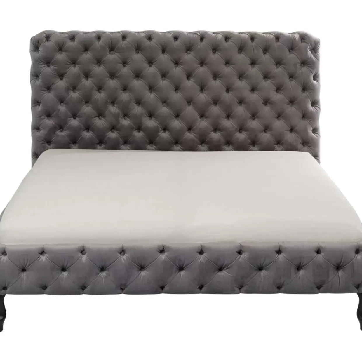 Bett Desire Hoch Silbergrau 160X200 Cm