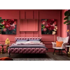 Bett Desire Velvet Rose 180X200Cm