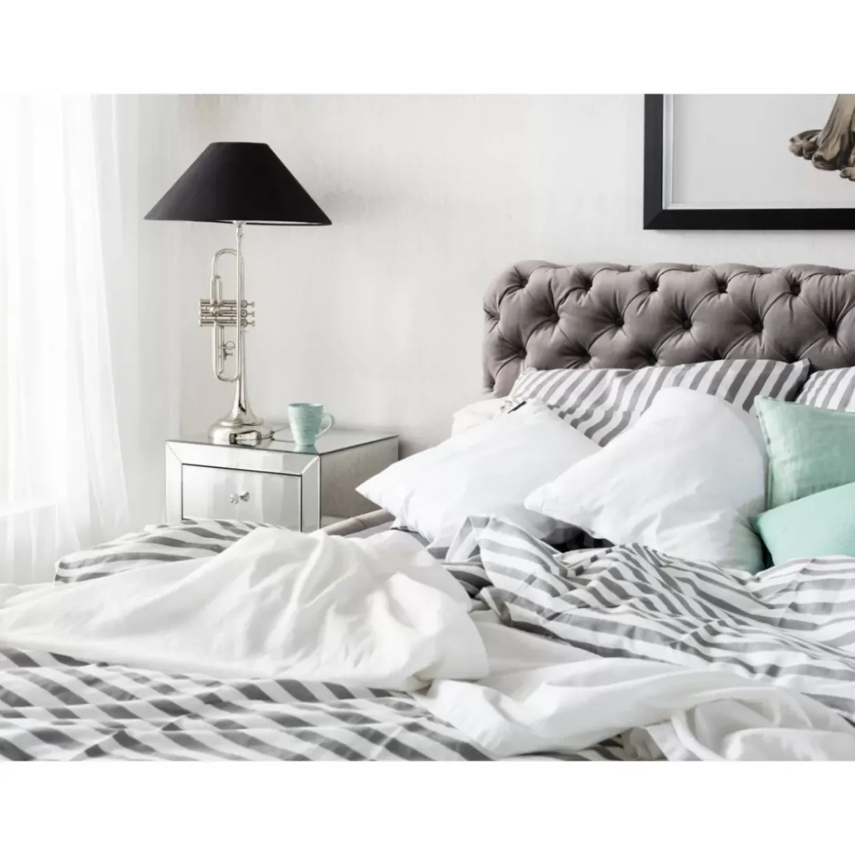 Bett Desire Velvet Silbergrau 160X200 Cm