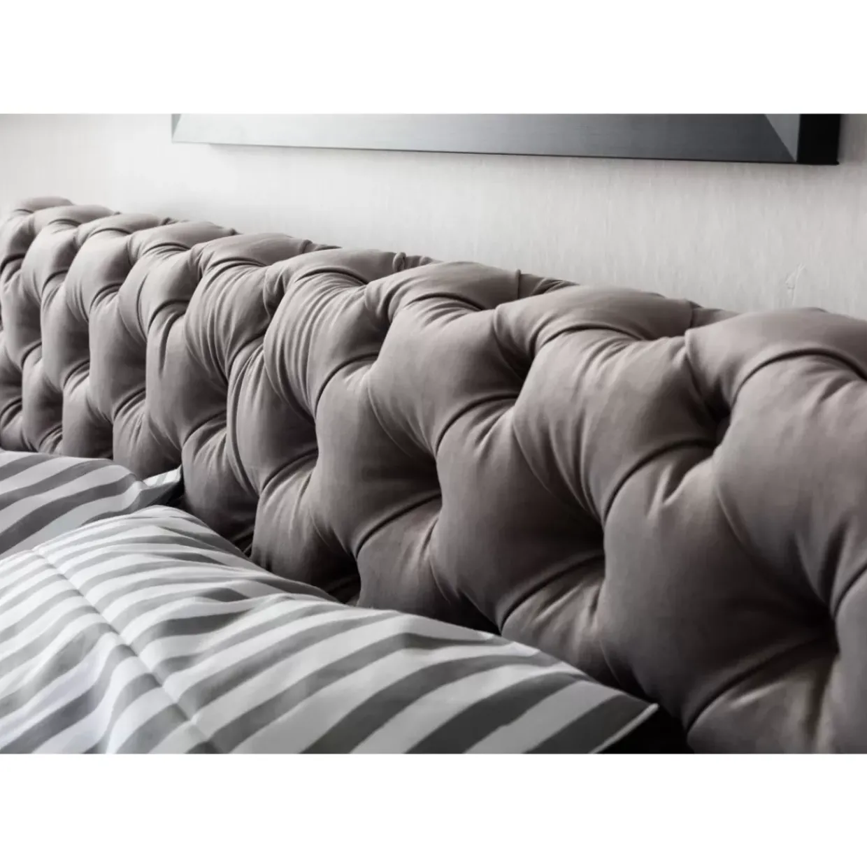 Bett Desire Velvet Silbergrau 200X200Cm