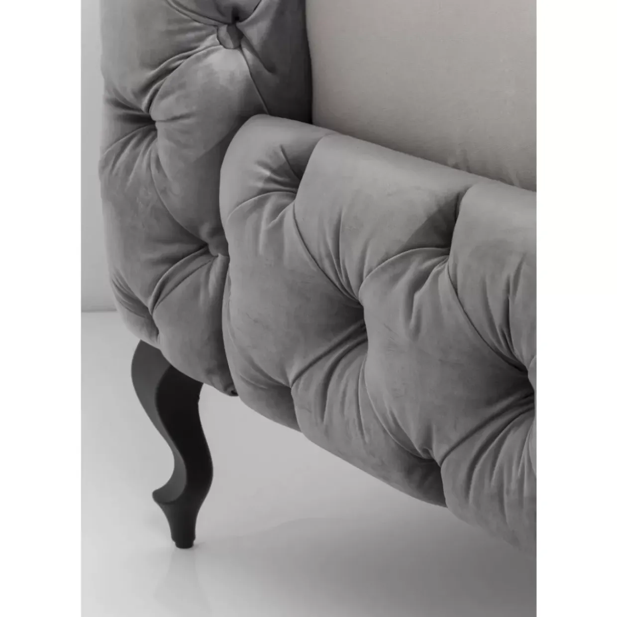 Bett Desire Velvet Silbergrau 180X200 Cm