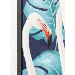 Bild Touched Flamingo Road Schwarz 122X92Cm