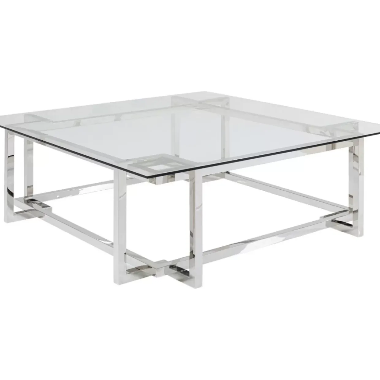 Couchtisch Clara Silber 120X120Cm