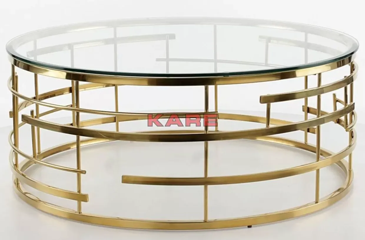 Couchtisch Jupiter Gold O100Cm