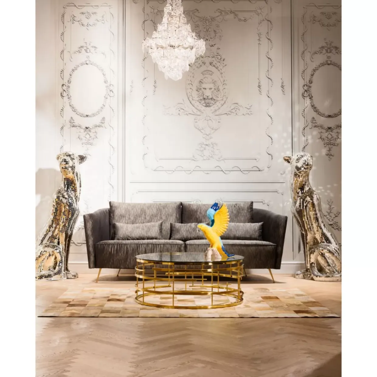 Couchtisch Jupiter Gold O100Cm