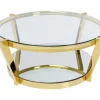 Couchtisch Monocolo Gold O90