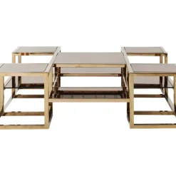 Couchtisch Steps Gold 120X120Cm