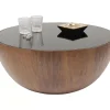 Couchtisch Tear Drops Walnuss O80Cm