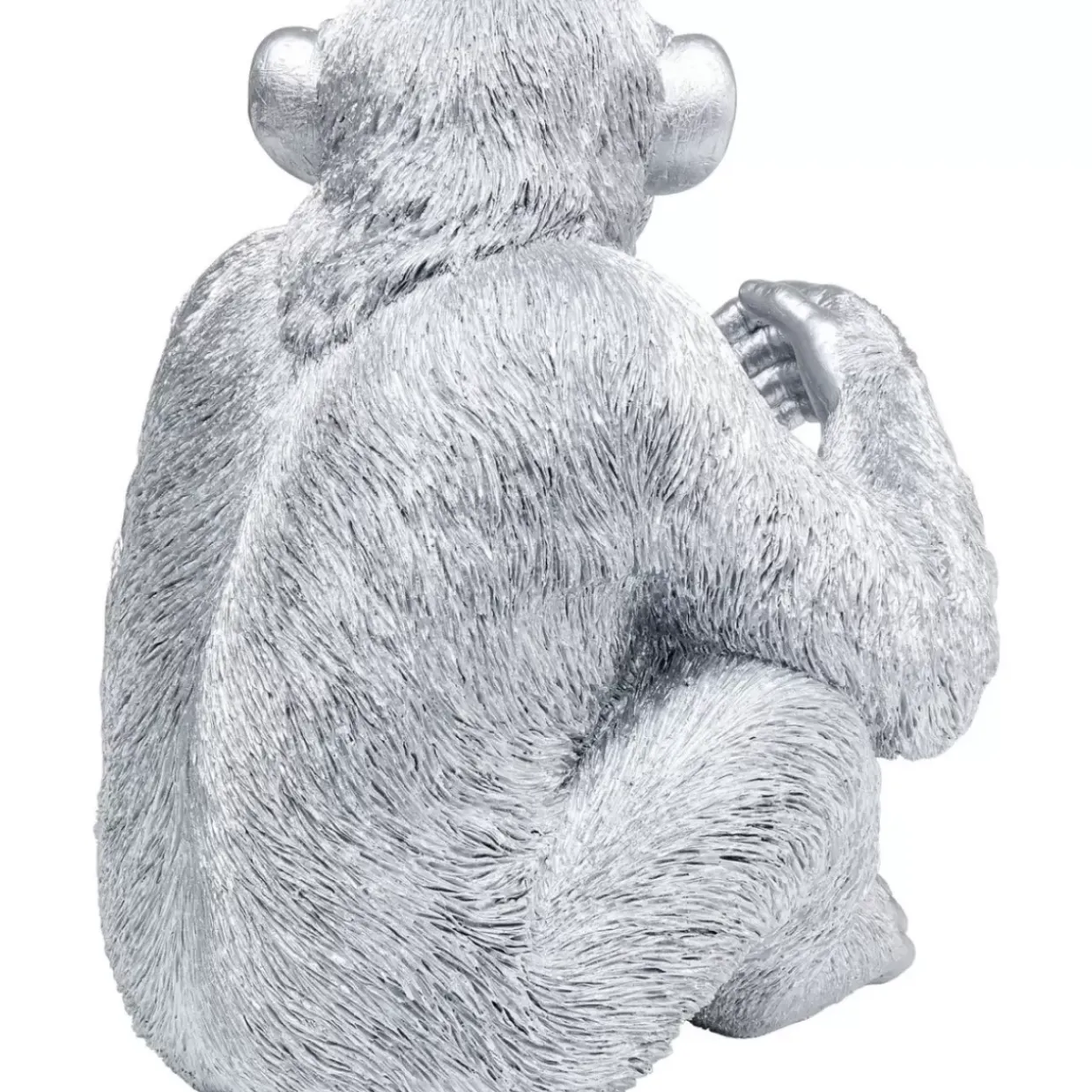 Deko Figur Baby Ape Silber 53