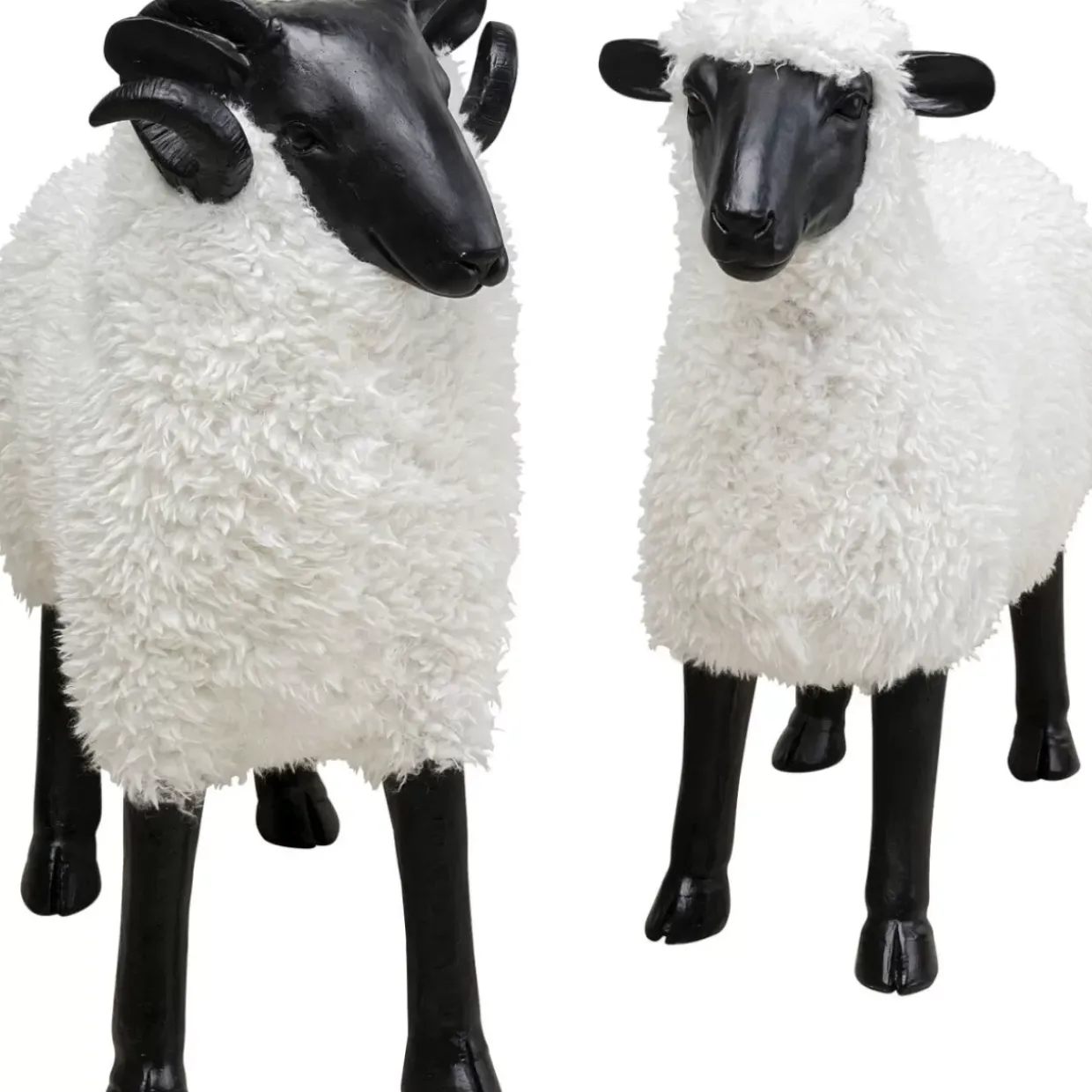 Deko Figur Bathilde Ram Weis 78Cm