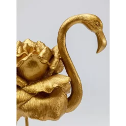 Deko Figur Rose Flamingo Gold 42Cm