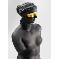 Deko Figur Sculpture Schwarz 48Cm