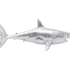 Deko Figur Shark Henry Silber 106Cm