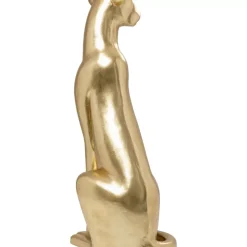 Deko Figur Sitting Leopard Gold 150Cm