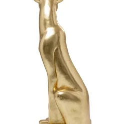 Deko Figur Sitting Leopard Gold 150Cm