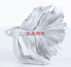 Deko Objekt Betta Fish Silber Klein