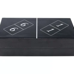 Deko Objekt Domino Schwarz 24X7Cm