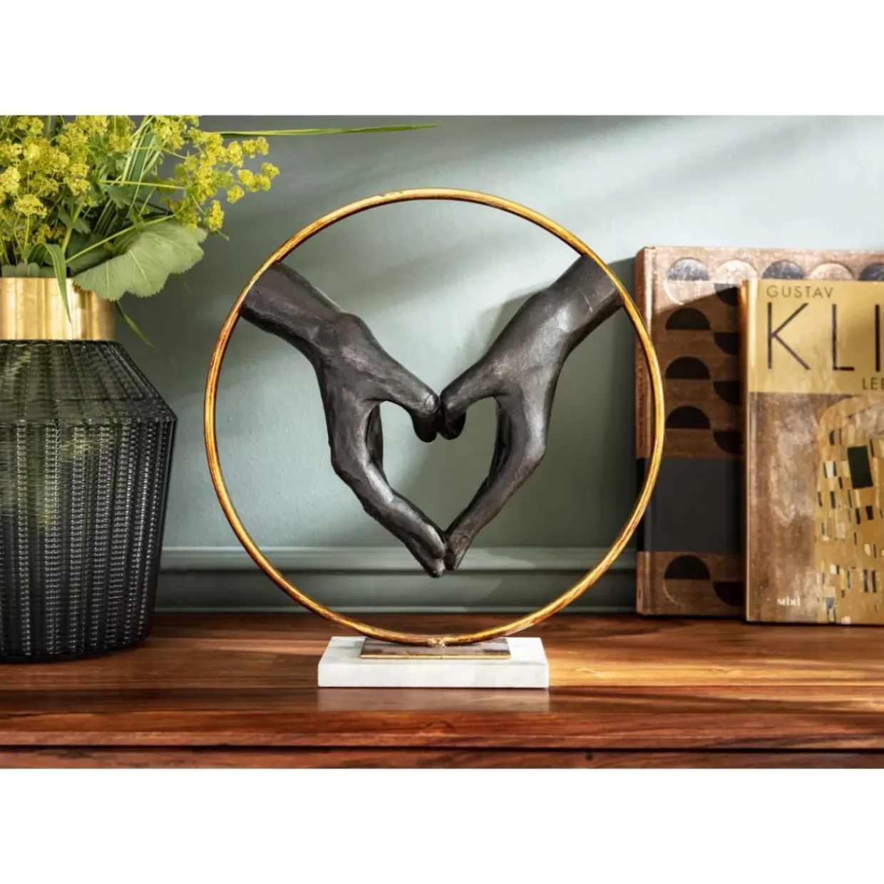 Deko Objekt Elements Heart Hand 33,5Cm