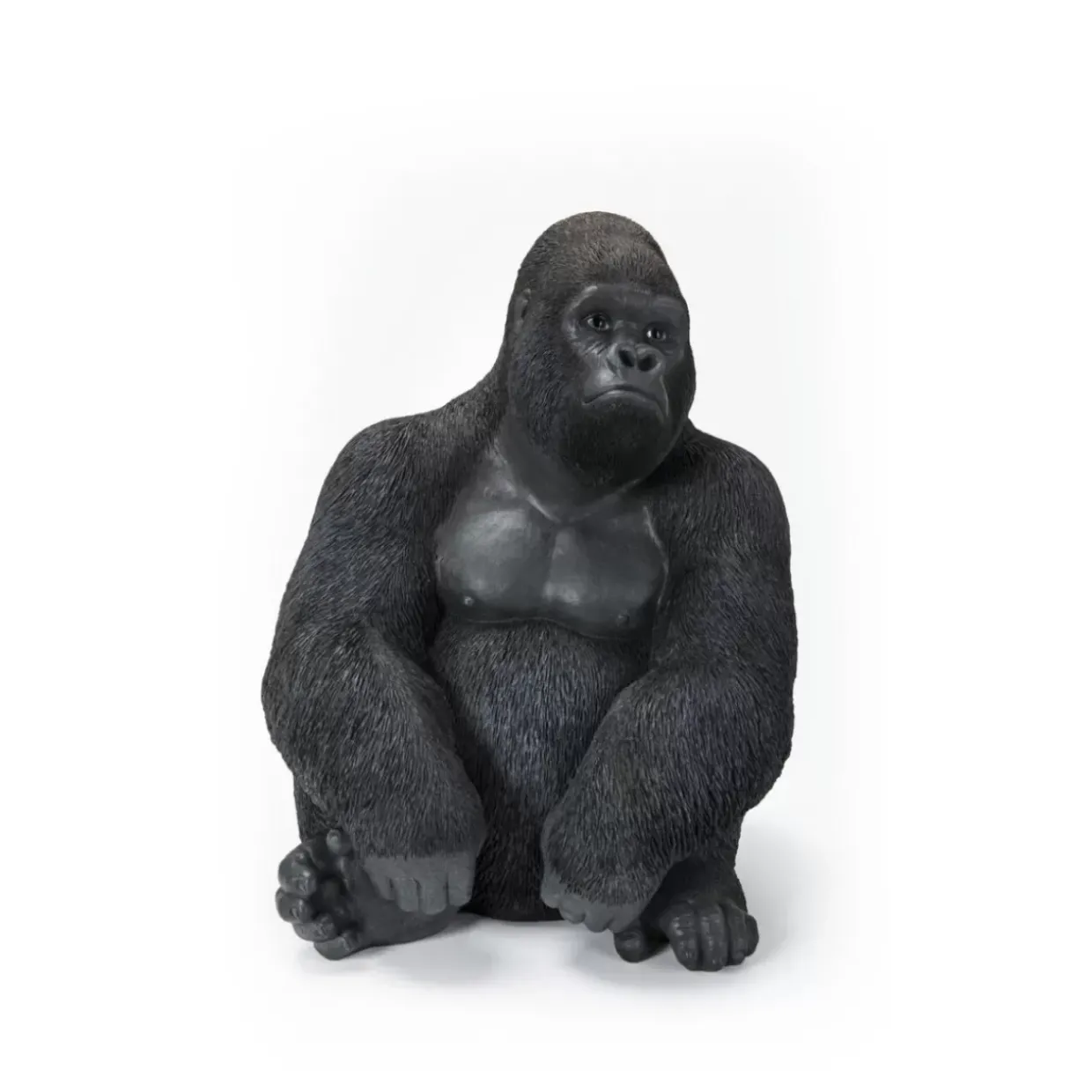 Deko Objekt Monkey Gorilla Side Medium Schwarz