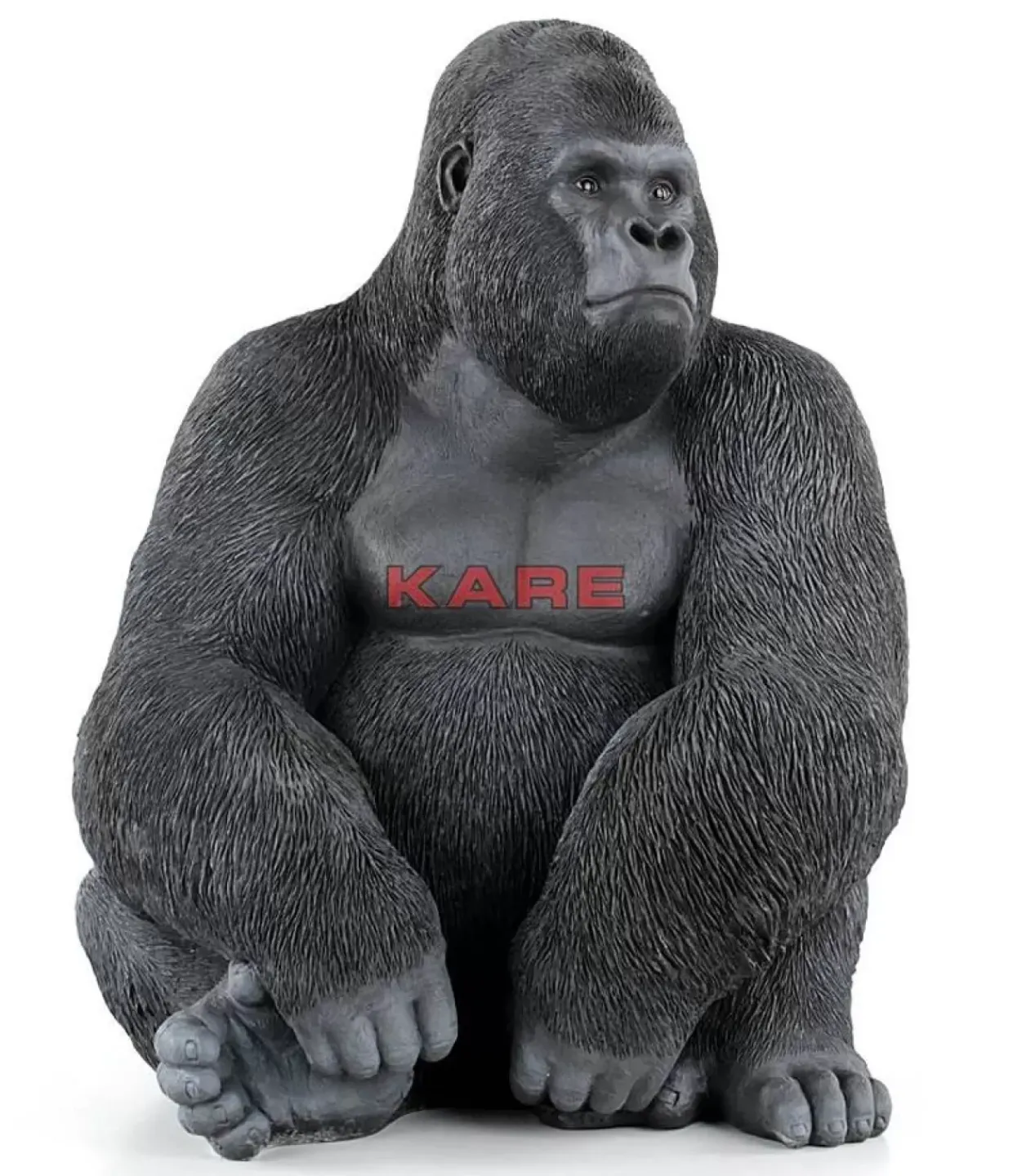 Deko Objekt Monkey Gorilla Side Xl Schwarz