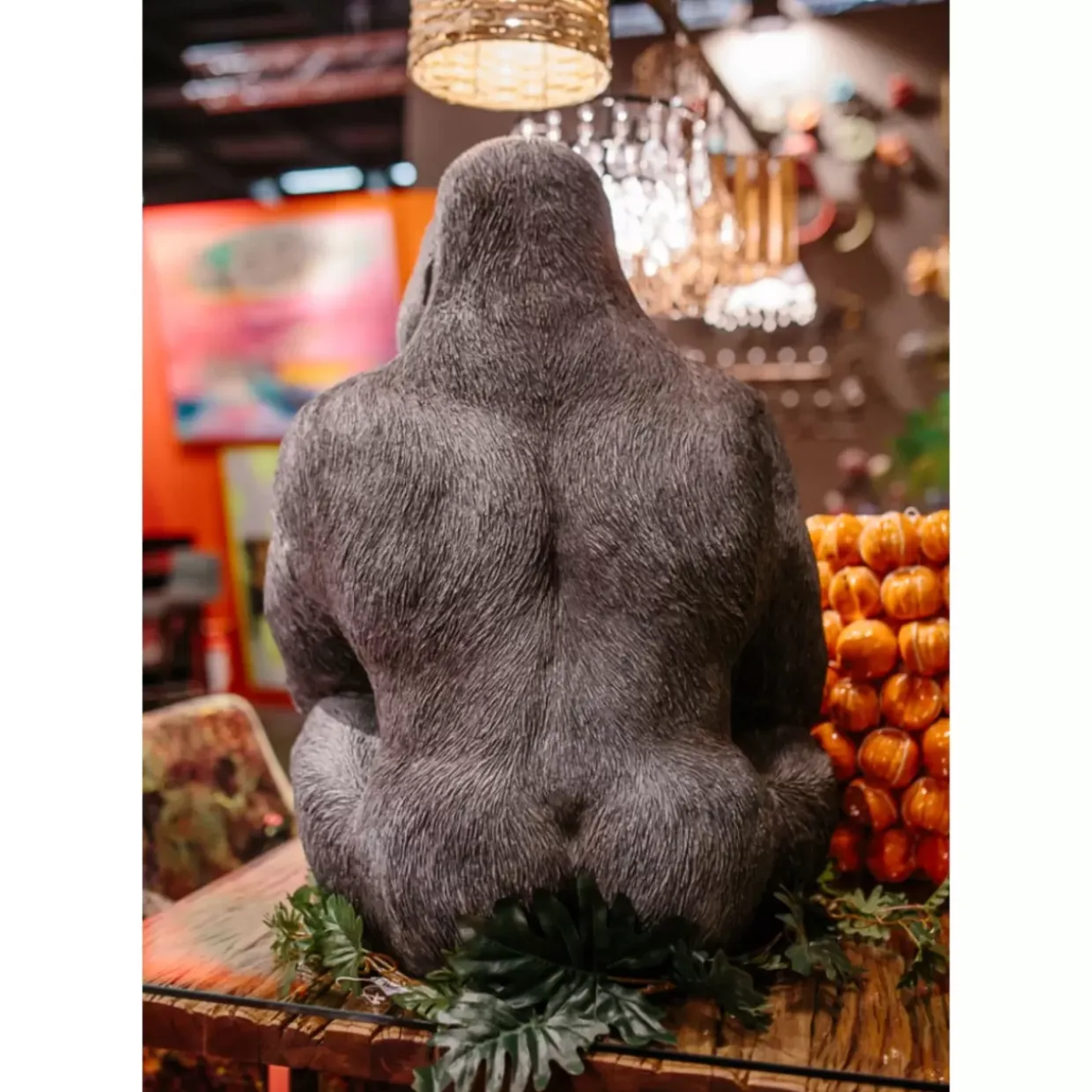 Deko Objekt Monkey Gorilla Side Xl Schwarz