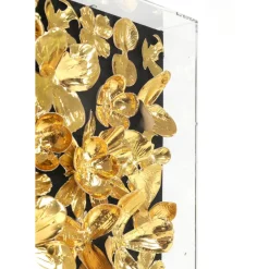 Deko Rahmen Gold Flower 60X60Cm