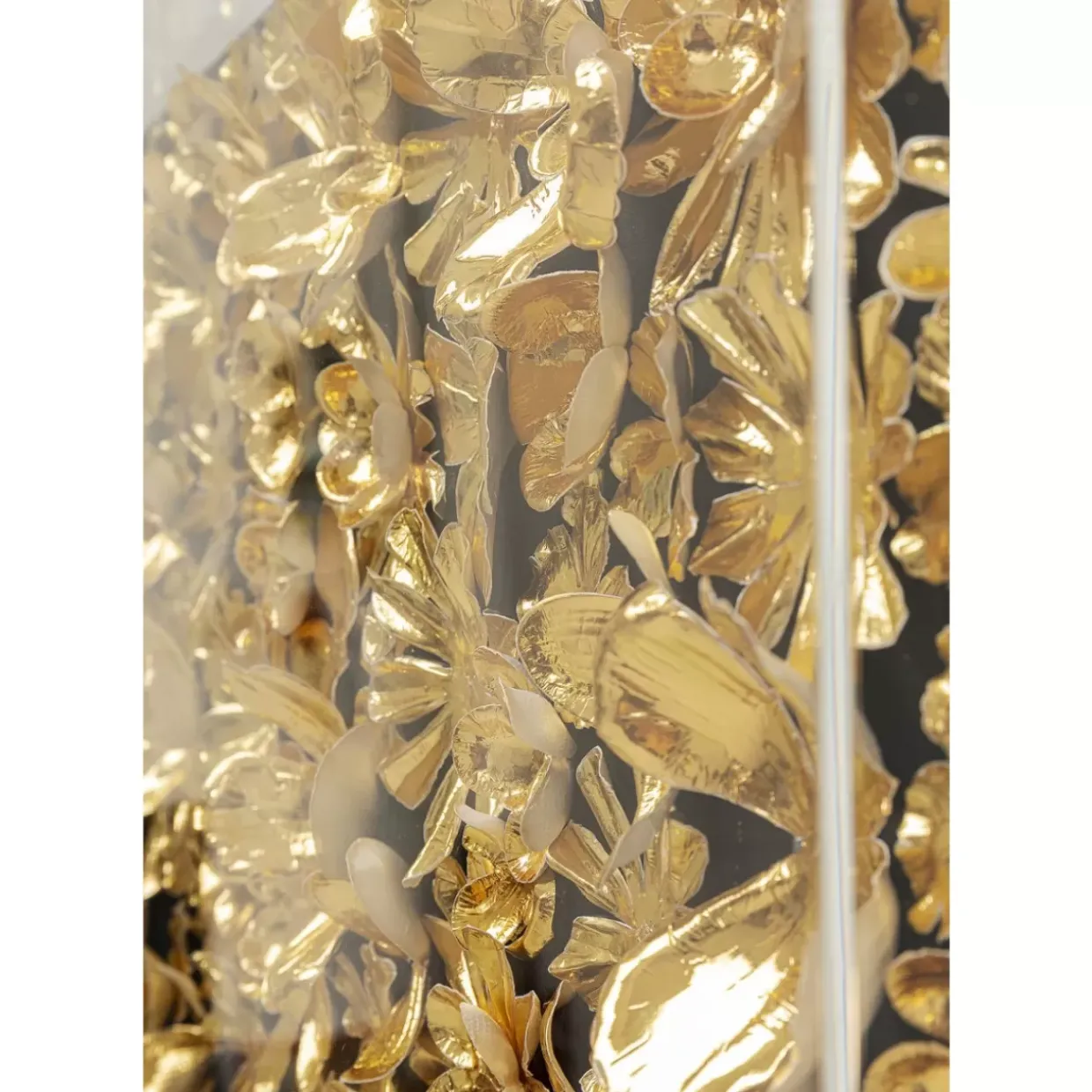 Deko Rahmen Gold Flower 80X80Cm