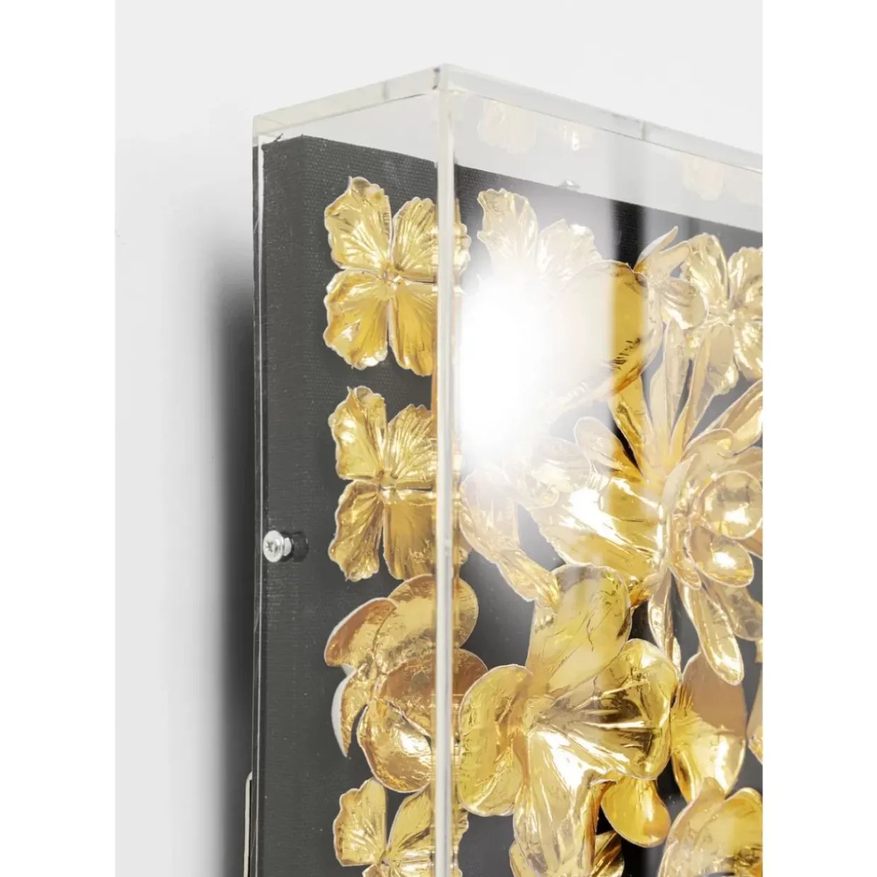 Deko Rahmen Gold Flower 80X80Cm