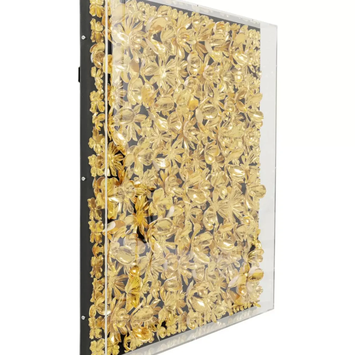 Deko Rahmen Gold Flower 80X80Cm