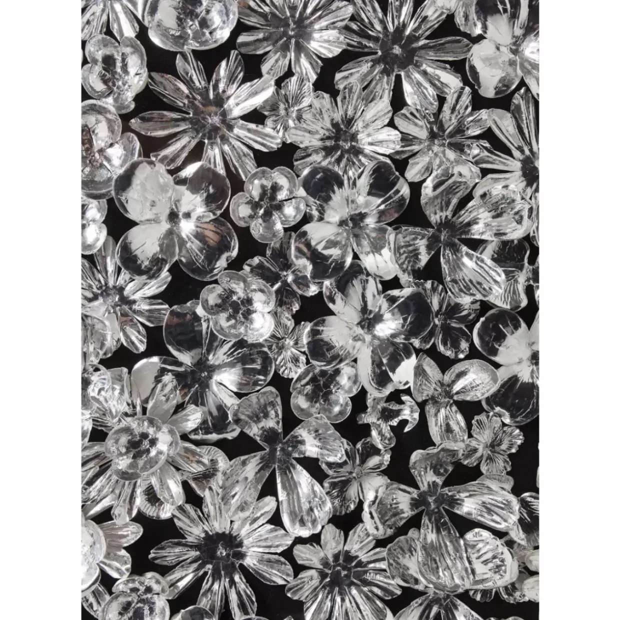 Deko Rahmen Silver Flower 100X100Cm
