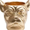 Deko Ubertopf Bulldog Gold