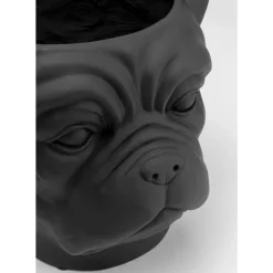 Deko Ubertopf Bulldog Schwarz