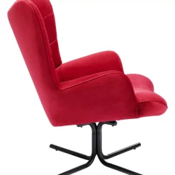 Drehsessel Oscar Velvet Rot