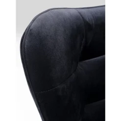 Drehsessel Oscar Velvet Schwarz