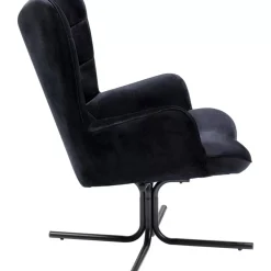 Drehsessel Oscar Velvet Schwarz